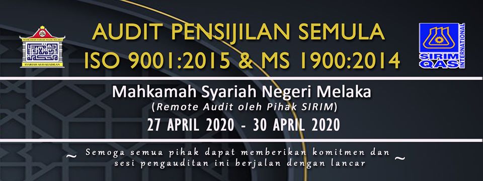 AUDIT PENSIJILAN SEMULA ISO 9001:2015 & MS 1900:2014