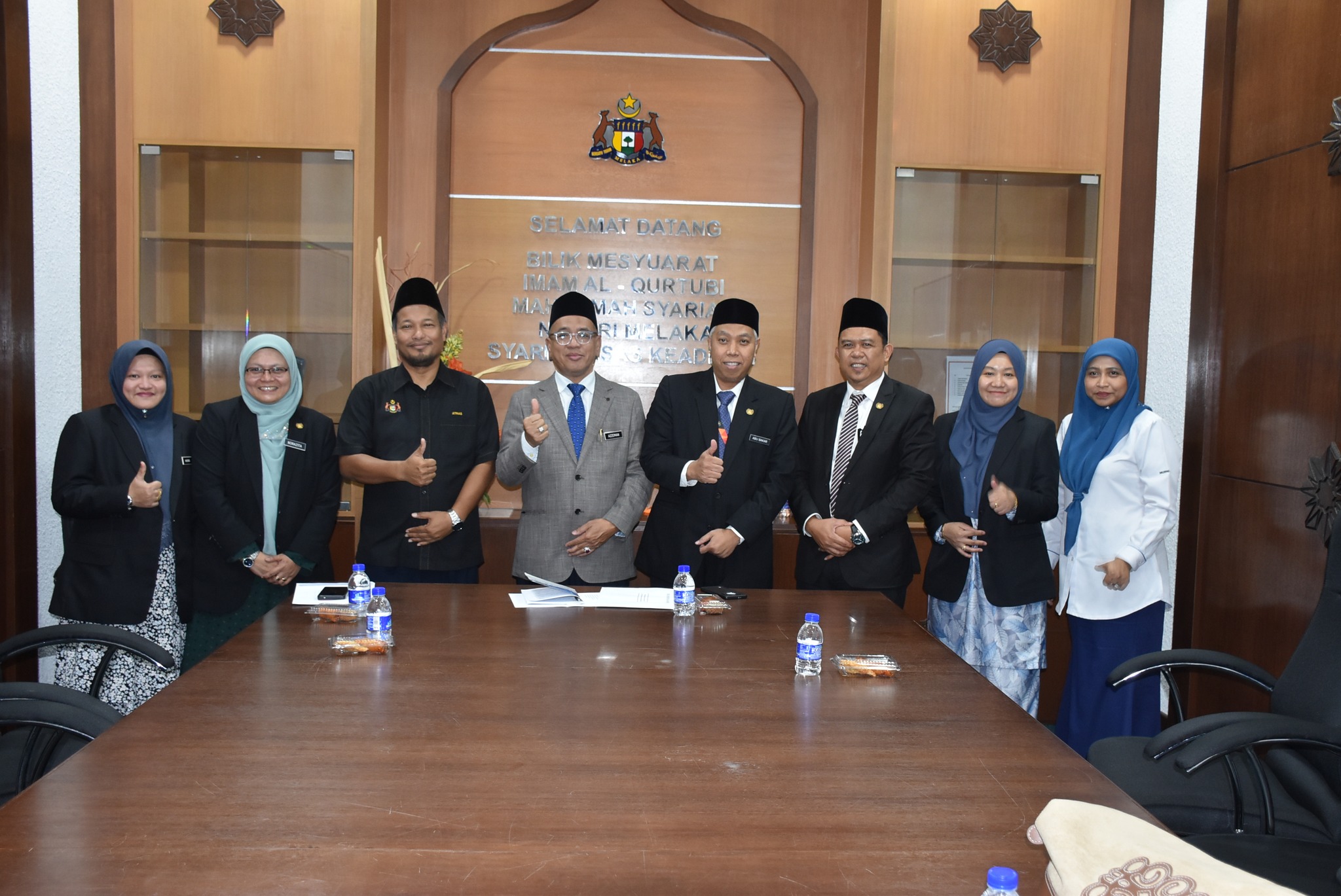 Kunjung Hormat Jabatan Pendakwaan Syariah Negeri Melaka Dan JBG Negeri Melaka Kepada KHS MSNM